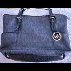 Black Michael Kors Signature Tote